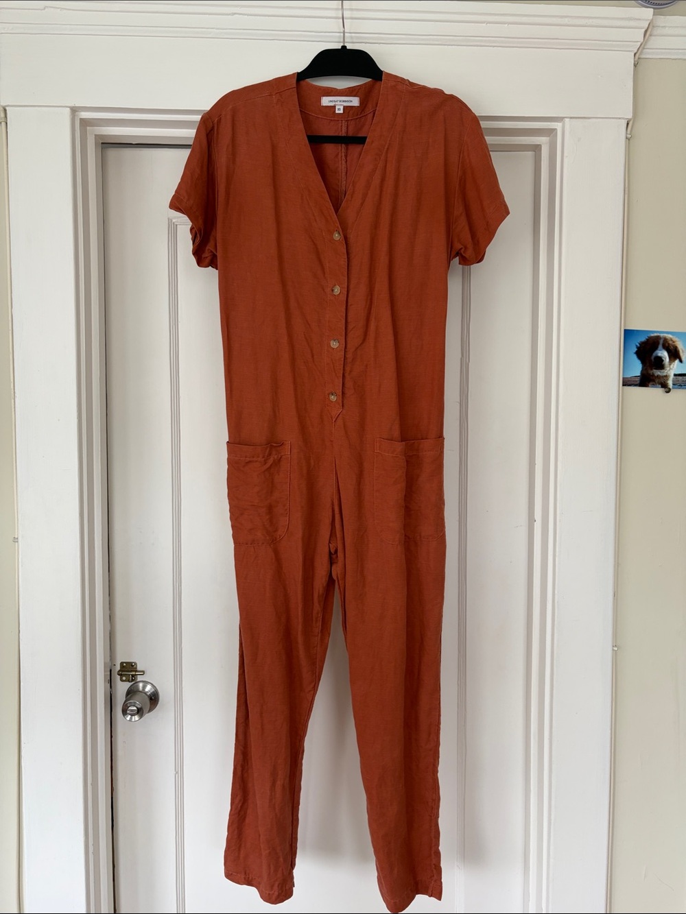 Lindsay Robinson XS Rust Jumpsuit